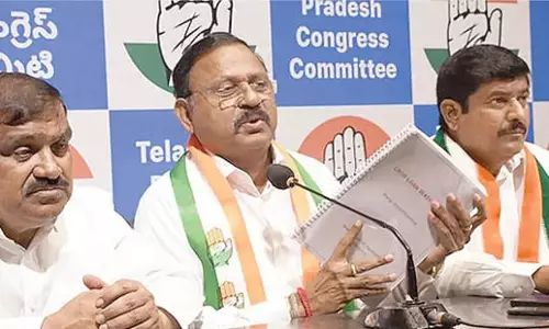 Telangana: कांग्रेस ने केटीआर को कृषि ऋण माफी पर खुली बहस की चुनौती दी