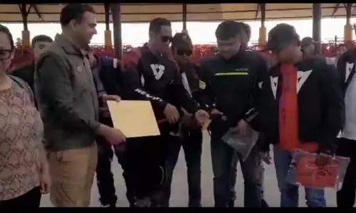 Arunachal सुपर बाइक क्लब के सदस्य सेजोसा में पाक्के पागा महोत्सव में भाग लेने गए
