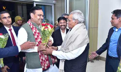 Jaipur: मुख्यमंत्री भजनलाल शर्मा ने किया राजस्थान मंडप का अवलोकन Jaipur: मुख्यमंत्री भजनलाल शर्मा ने किया राजस्थान मंडप का अवलोकन