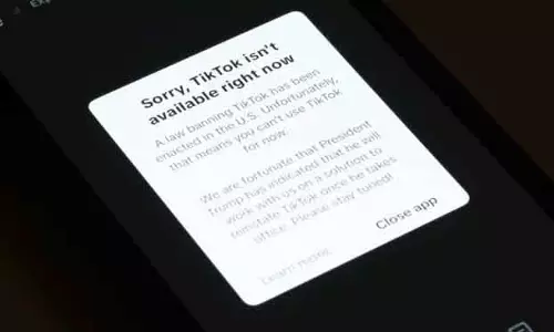 अमेरिका में प्रतिबंध लागू होने के बाद TikTok बंद हो गया