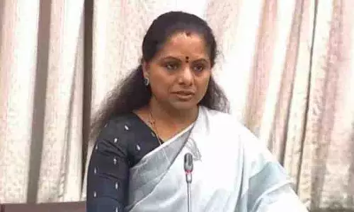 Kavitha ने हल्दी बोर्ड के उद्घाटन को भाजपा कार्यक्रम में बदलने के लिए केंद्र की आलोचना की Kavitha ने हल्दी बोर्ड के उद्घाटन को भाजपा कार्यक्रम में बदलने के लिए केंद्र की आलोचना की