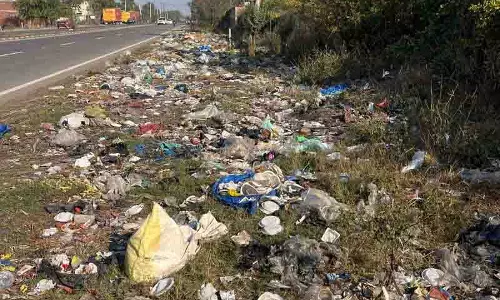 Malerkotla की सड़कों के पास खुले में कूड़ा फेंकना स्वास्थ्य और सुरक्षा के लिए खतरा