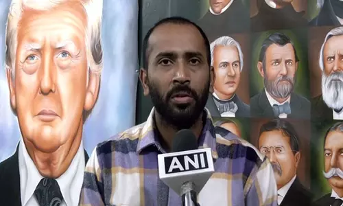 Amritsar के कलाकार ने शपथ ग्रहण से पहले ट्रंप का चित्र बनाया Amritsar के कलाकार ने शपथ ग्रहण से पहले ट्रंप का चित्र बनाया