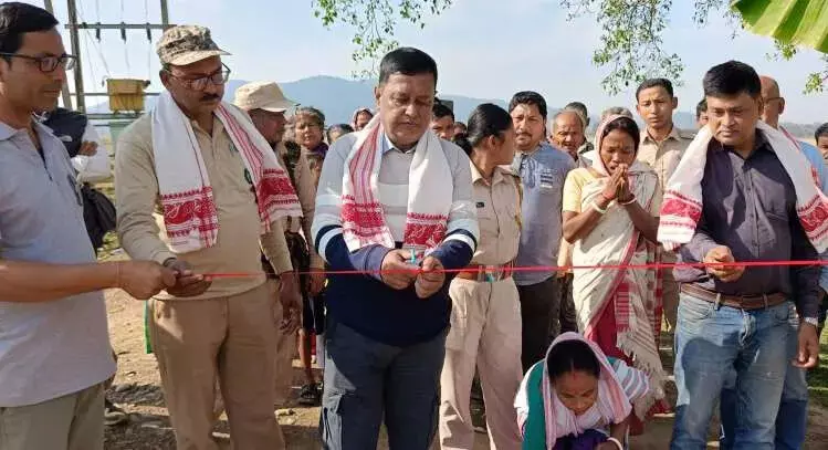 Assam: एचईसी प्रभावित गांवों में एचईसी शमन के लिए सौर बाड़ लगाई गईं