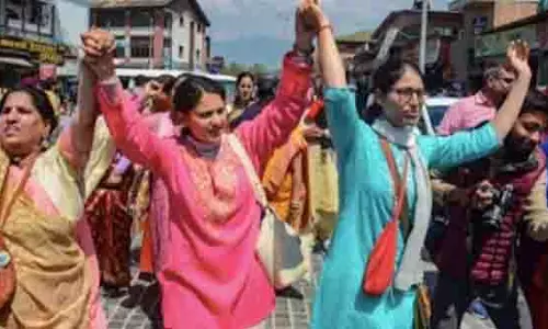 कश्मीरी प्रवासी पंडितों ने जम्मू में पलायन की 35वीं वर्षगांठ मनाई