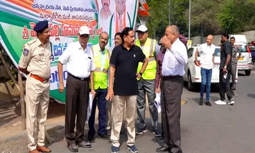 Telangana: हैदराबाद एयरपोर्ट मेट्रो के एमडी ने मेडचल, शमीरपेट मेट्रो रेल कॉरिडोर का निरीक्षण किया