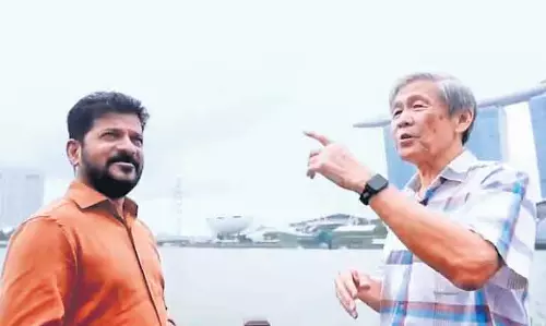 रेवंत रेड्डी के नेतृत्व में तेलंगाना प्रतिनिधिमंडल सिंगापुर यात्रा पूरी कर WEF के लिए दावोस रवाना हुआ रेवंत रेड्डी के नेतृत्व में तेलंगाना प्रतिनिधिमंडल सिंगापुर यात्रा पूरी कर WEF के लिए दावोस रवाना हुआ