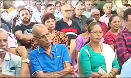 GOA: दिवेर निवासियों ने सरकार की पर्यटन गांव योजना का कड़ा विरोध किया GOA: दिवेर निवासियों ने सरकार की पर्यटन गांव योजना का कड़ा विरोध किया
