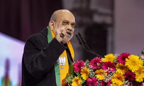 Amit Shah ने पुलिस अकादमी में कम्पोजिट इनडोर शूटिंग रेंज की आधारशिला रखी