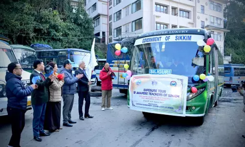 Sikkim के पुरस्कृत शिक्षक तमिलनाडु और केरल की शैक्षिक यात्रा पर रवाना