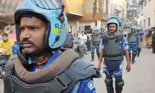 RAF ने हैदराबाद के पुराने शहर में क्षेत्र परिचय अभ्यास किया