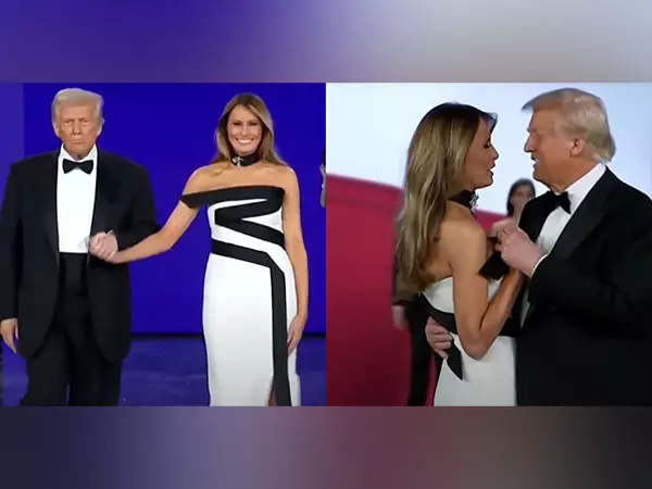 Donald Trump और प्रथम महिला मेलानिया ने कमांडर-इन-चीफ-बॉल में पहली बार नृत्य किया Donald Trump और प्रथम महिला मेलानिया ने कमांडर-इन-चीफ-बॉल में पहली बार नृत्य किया