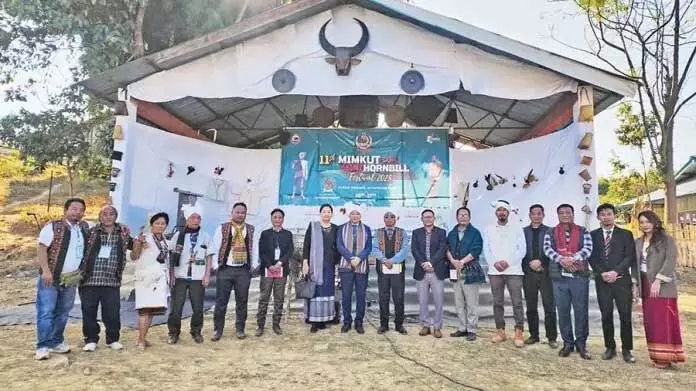 कुकी इंपी Nagaland ने मिमकुट सह मिनी हॉर्नबिल महोत्सव मनाया