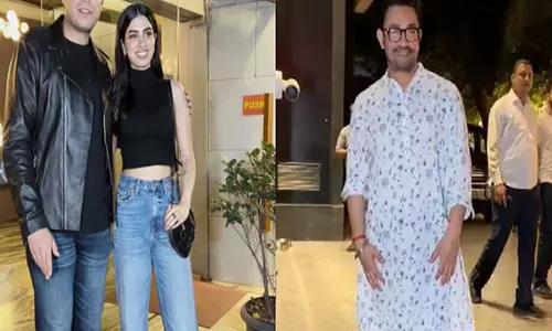 Aamir Khan अपने बेटे जुनैद और खुशी कपूर की लवयापा की स्क्रीनिंग में स्टाइल में शामिल हुए