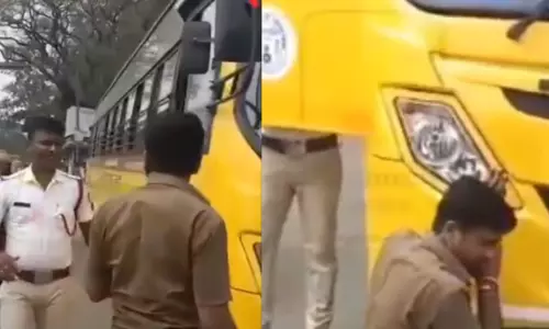 Karnataka: ट्रैफिक पुलिस ने अनावश्यक हॉर्न बजाने वालों को दंडित किया