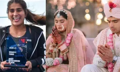 Haryana : नीरज चोपड़ा की खूबसूरत पत्नी, जिनसे उन्होंने 3 दिन पहले शादी की थी Haryana : नीरज चोपड़ा की खूबसूरत पत्नी, जिनसे उन्होंने 3 दिन पहले शादी की थी
