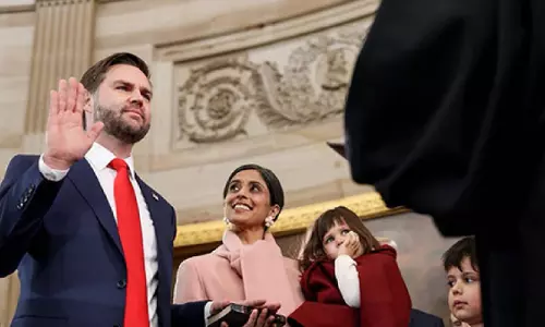 अमेरिकी राष्ट्रपति Trump ने भारतीय-अमेरिकी द्वितीय महिला उषा वेंस की प्रशंसा की