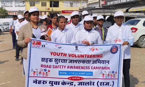 Jalore: सड़क सुरक्षा के बताए नियम : जीवन रक्षा का दिया गया सन्देश