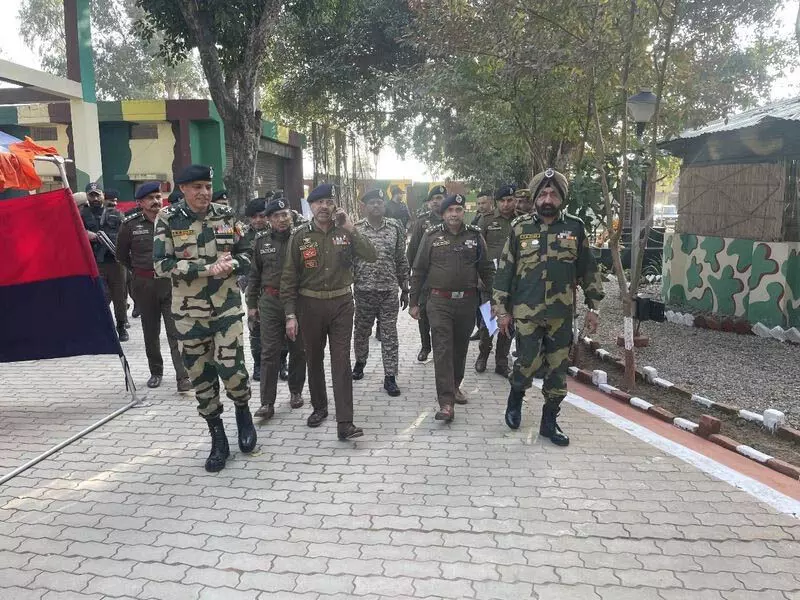 DGP ने सीमा सुरक्षा ग्रिड का आकलन करने के लिए अंतरराष्ट्रीय सीमा से लगे इलाकों का दौरा किया