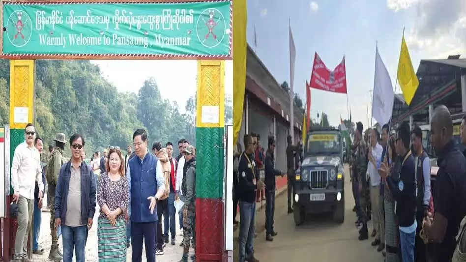 Arunachal : ऐतिहासिक पंगसौ दर्रे से तिरंगा यात्रा कार रैली को हरी झंडी दिखाकर रवाना