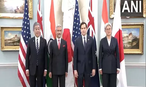 US विदेश मंत्री मार्को रुबियो ने पहले दिन क्वाड विदेश मंत्रियों से मुलाकात की