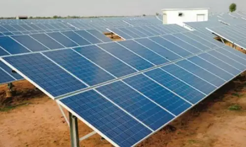 Telangana: ऊर्जा विभाग आदिवासी लाभार्थियों के लिए 50,000 सौर पंप सेट स्थापित करेगा Telangana: ऊर्जा विभाग आदिवासी लाभार्थियों के लिए 50,000 सौर पंप सेट स्थापित करेगा