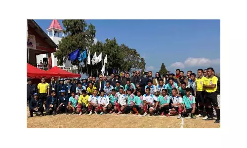 Nagaland : 33वीं उत्तरी अंगामी युवा एवं खेल संघ ग्रुप डी खेल प्रतियोगिता शुरू हुई Nagaland : 33वीं उत्तरी अंगामी युवा एवं खेल संघ ग्रुप डी खेल प्रतियोगिता शुरू हुई