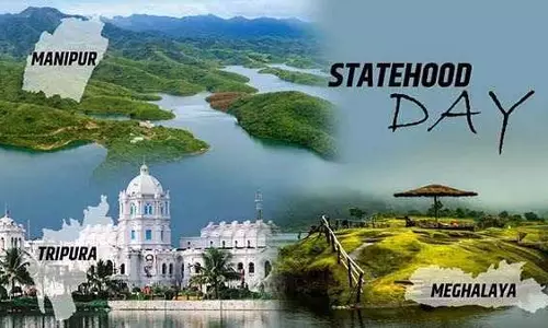 Tripura , मेघालय, मणिपुर ने 53वां राज्य दिवस मनाया Tripura , मेघालय, मणिपुर ने 53वां राज्य दिवस मनाया
