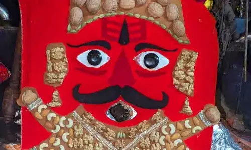 Bhilwara: मसानिया भैरुनाथ को अखरोट का चोला धराया
