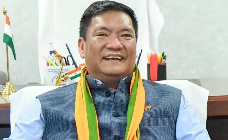 Arunachal : पेमा खांडू ने सुदूर पिप्सोरांग तक सड़क संपर्क