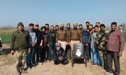 BSF, STF ने मादक पदार्थों की तस्करी के प्रयास को विफल किया, व्यक्ति गिरफ्तार