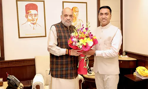 Goa CM Pramod Sawant ने अमित शाह से मुलाकात की Goa CM Pramod Sawant ने अमित शाह से मुलाकात की