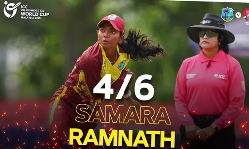 वेस्टइंडीज ने मलेशिया को हराकर महिला अंडर-19 T20 World Cup में सुपर सिक्स में जगह बनाई वेस्टइंडीज ने मलेशिया को हराकर महिला अंडर-19 T20 World Cup में सुपर सिक्स में जगह बनाई