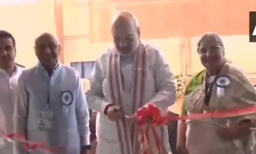 केंद्रीय गृह मंत्री अमित शाह ने कैंसर अस्पताल और सेनेटोरियम का उद्घाटन किया
