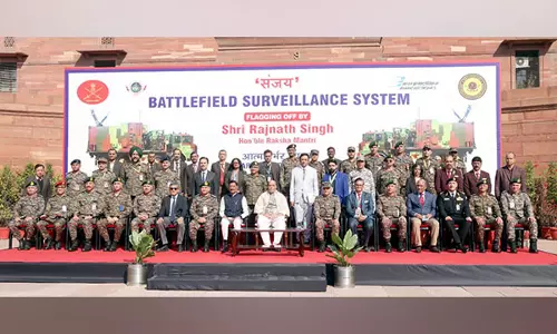 रक्षा मंत्री Rajnath Singh ने संजय युद्धक्षेत्र निगरानी प्रणाली को हरी झंडी दिखाई