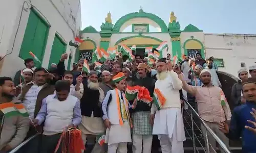 जामा मस्जिद में देशभक्ति का नजारा दिखा, राष्ट्रप्रेम का संदेश