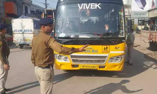 Himachal: 15 स्कूल बसों का चालान