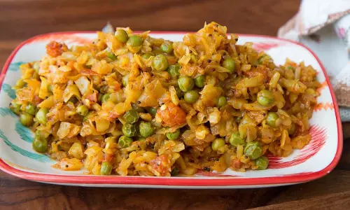 पत्ता गोभी मटर रेसिपी