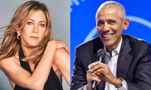 Jennifer Aniston ने बराक ओबामा के साथ अपने रोमांस की अफवाहों पर प्रतिक्रिया दी Jennifer Aniston ने बराक ओबामा के साथ अपने रोमांस की अफवाहों पर प्रतिक्रिया दी