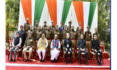Jaipur: गणतंत्र दिवस पर उदयपुर में एट होम आयोजित Jaipur: गणतंत्र दिवस पर उदयपुर में एट होम आयोजित