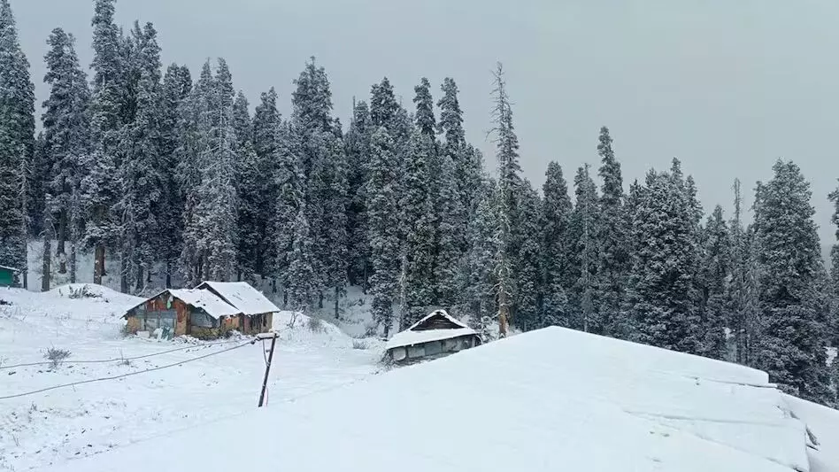 Kashmir में शीतलहर तेज़ हुई