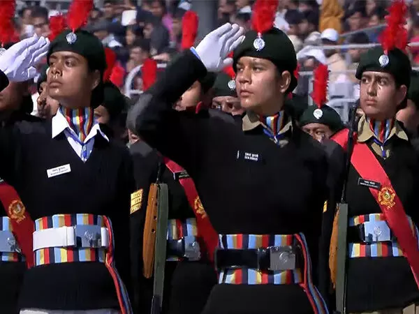 Republic Day पर एनसीसी की टुकड़ी ने कर्तव्य पथ पर मार्च किया