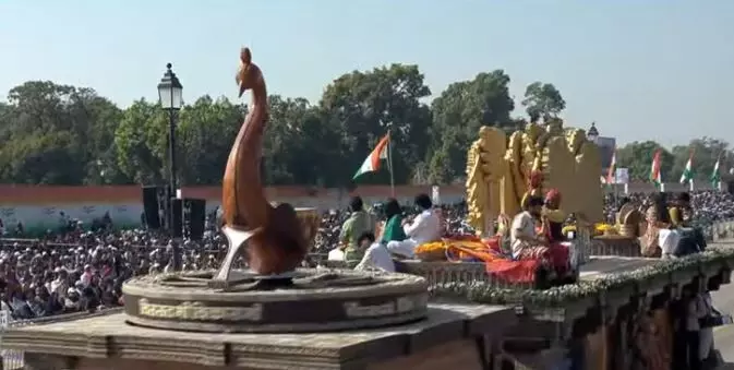 76th Republic Day: संस्कृति मंत्रालय की झांकी, भारत की अर्थव्यवस्था का जश्न