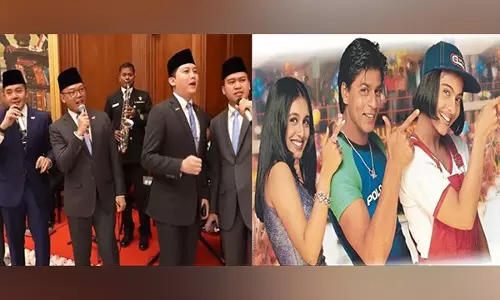 इंडोनेशियाई प्रतिनिधिमंडल ने राष्ट्रपति के भोज में गाया Kuch Kuch Hota Hai इंडोनेशियाई प्रतिनिधिमंडल ने राष्ट्रपति के भोज में गाया Kuch Kuch Hota Hai