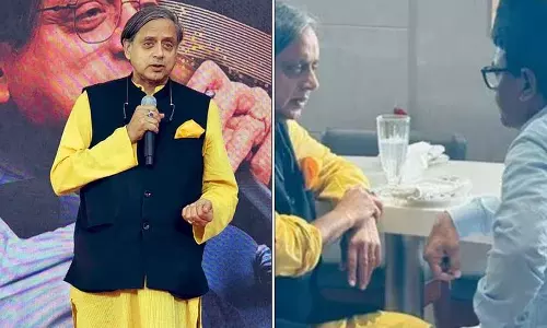 Kerala के सीएम पद पर नजरें गड़ाए शशि थरूर ने IUML के शीर्ष नेतृत्व से मुलाकात Kerala के सीएम पद पर नजरें गड़ाए शशि थरूर ने IUML के शीर्ष नेतृत्व से मुलाकात