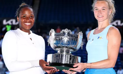 Australian Open: शीर्ष वरीयता प्राप्त सिनियाकोवा, टाउनसेंड ने महिला युगल खिताब जीता Australian Open: शीर्ष वरीयता प्राप्त सिनियाकोवा, टाउनसेंड ने महिला युगल खिताब जीता