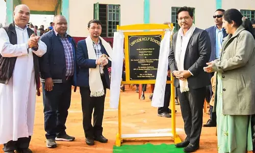Meghalaya के मुख्यमंत्री ने उमपडेम स्कूल की आधारशिला रखी Meghalaya के मुख्यमंत्री ने उमपडेम स्कूल की आधारशिला रखी