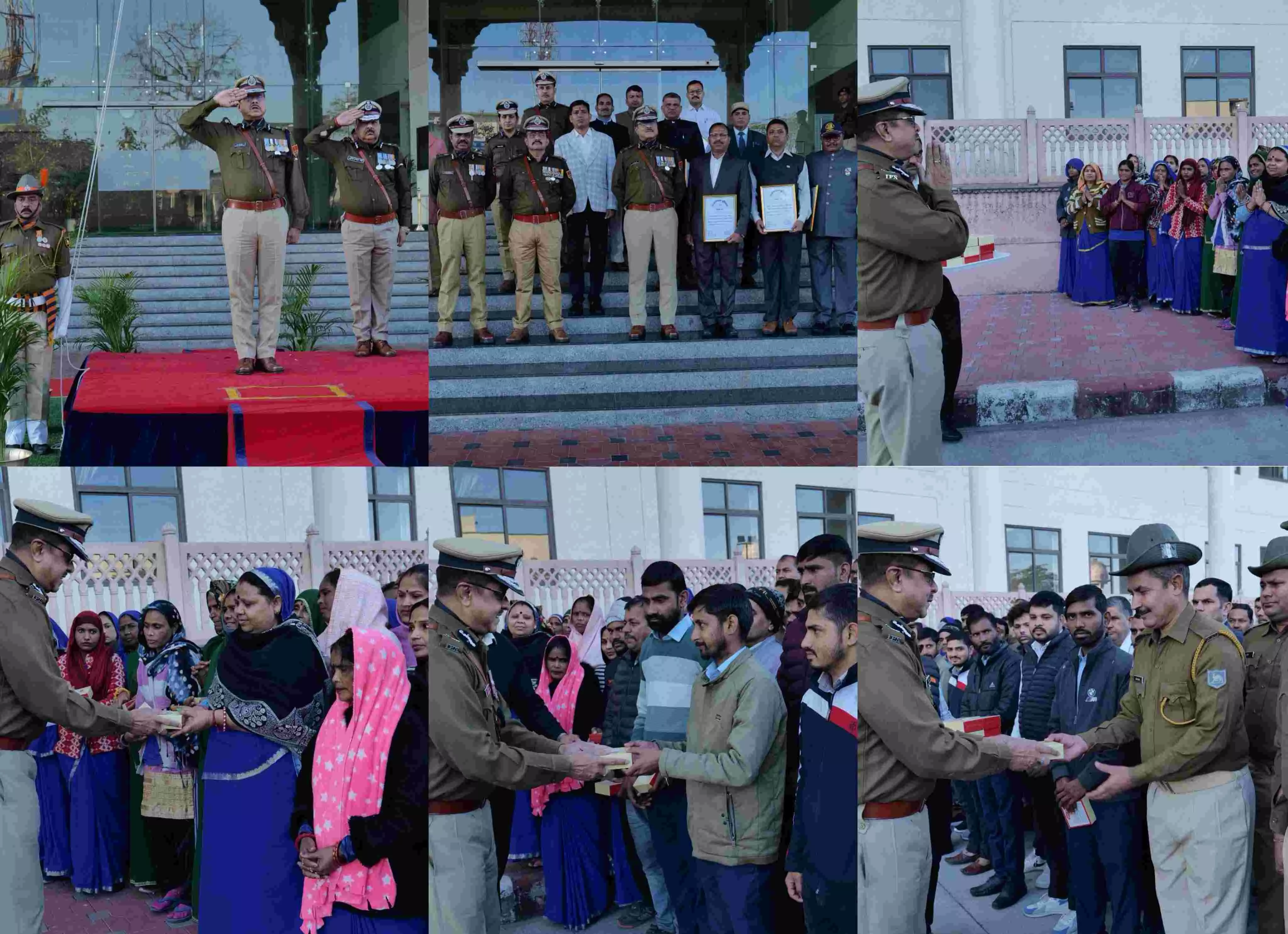 DGP प्रियदर्शी ने झंडा फहराकर पुलिस कर्मियों को दी गणतंत्र दिवस की बधाई