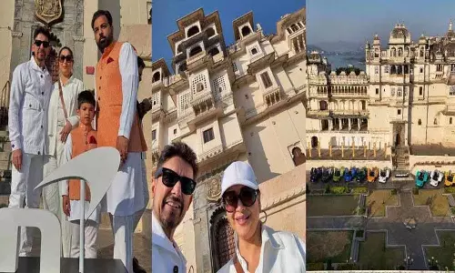 Madhuri Dixit ने झीलों के शहर में परिवार के साथ समय बिताया