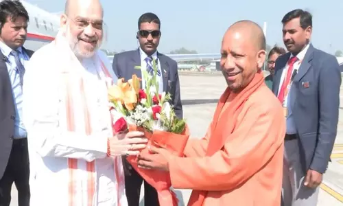 Amit Shah प्रयागराज पहुंचे, संगम में पवित्र डुबकी लगाएंगे